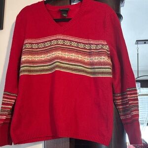 Lane Bryant Red Wool Blend Sweater